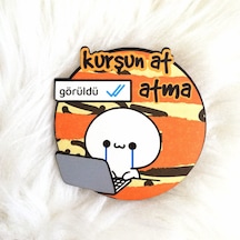 Ahşap Bardak Altlığı Görüldü Atma Çok Renkli