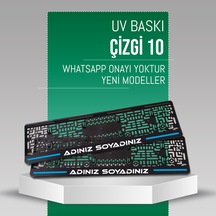 Çizgi 10 Plakalık, 2 Adet Premium Uv Baskı, Plakalıkhane
