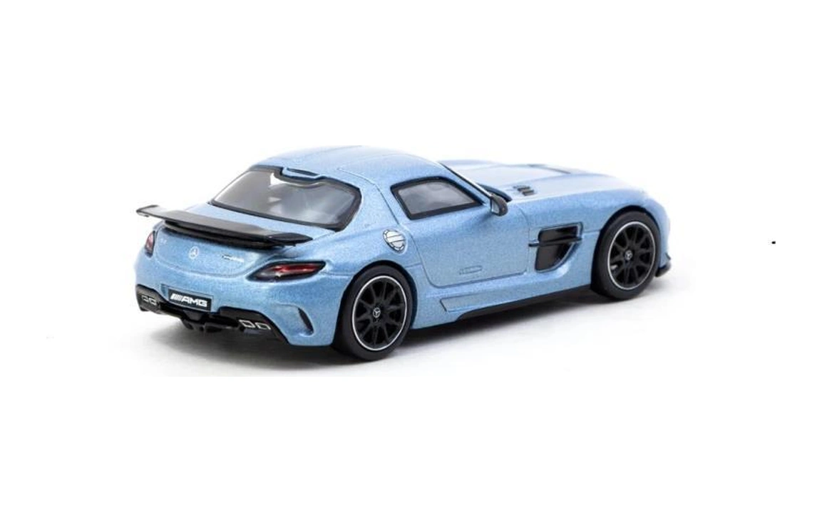 Tarmac Works Mercedes-benz Sls Amg Coupé Black Series Matte Blue - Global64 1/64 Model Araba