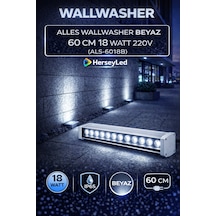 Alles Wallwasher Beyaz 60 Cm 18 Watt 220v Beyaz