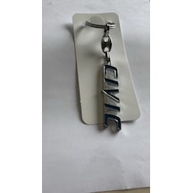 Honda Uyumlu Civic Mavi Anahtarlık Metal 3d Metal Otomobil Anahtarlığı