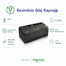 Easy Ups Bvs1000ı-gr 1000va 600w Line Interactive Avr 4 Schuko Priz Kesintisiz Güç Kaynağı