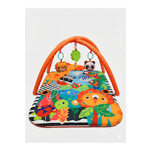 Jungle Play Halısı Bebek Aktivite Halısı Oyuncaklı Oyun Halısı Minderi