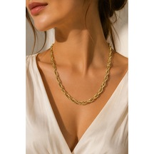 Gold Renk Zirkon Kolye Gold - 902513034 Gold