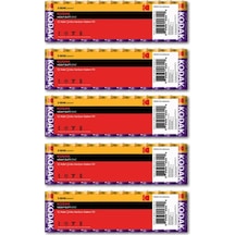 Kodak 12x5 60 Adet Çinko Karbon Kalem Pil - Ekonomik Paket