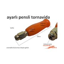 Ayarlı Pensli Tornavida 3.5mm Deri Delme Kesme Bıçak Aparatı