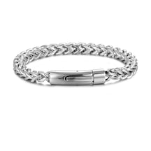 Chavin Zincir 6 Mm. Gri Paslanmaz Çelik Erkek Bileklik Eu03by