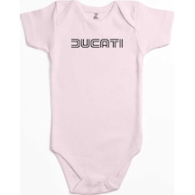 Zepplin Giyim Ducati Text Pembe Bebek Body Zıbın