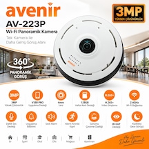 Av-223p 3mp Wi-fi Panoramik Kamera