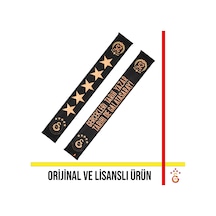 Galatasaray Lisanslı 5 Yıldızlı Gerçekleri Tarih Yazar Şal Atkı Icardi Ahşap Kutulu Siyah