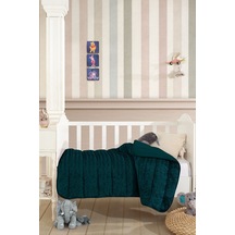 Elart Velvet Bebek Yorgan 150x100 Cm Zümrüt Yeşili