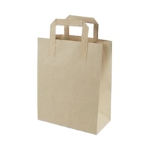 Kağıt Çanta Kraft 22x28x11 Kağıt Sap 25 Adet Kraft 22 X 30