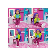 Ankiki Moda İkonu Bebek Figür 13 Cm - Mor Saçlı Hip-hop Rüzgarı Lisinya