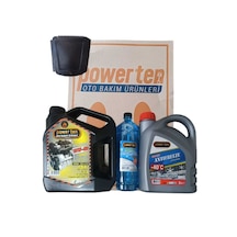 Power Ten 15W40 Motor Yağı + 3 Litre Antifriz + -20 C Cam Suyu Kombin