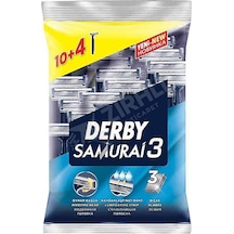 5 Adet Derby Samurai 3 Tıraş Bıçağı 14 Lü Poşet 10 + 4