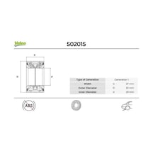 Valeo 502015 Arka Aks Bilyasi 1085565 1135043 1201568