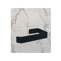 Metal Mat Siyah Yapışkanlı Tuvalet Kağıtlık Ve Kağıt Havluluk İkili Set Yapışkanlı Wc Kağıtlık Diğer