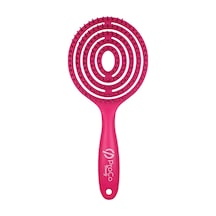 Beauty Lolipop Saç Fırçası - Yuvarlak, 3d Esnek, Saç Açma Ve Tarama Fuşya
