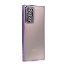 Newface - 804 - Samsung Galaxy Uyumlu Note 20 Ultra Kılıf Razer Lensli Silikon - Aconcept - - Mor
