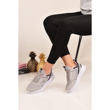 Unisex Spor Ayakkabı Sneaker Gri