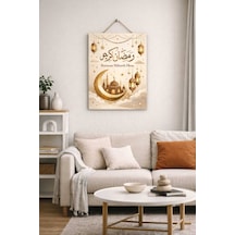 Hoş Geldin Ramazan Mübarek Olsun Dekota Levha 25x35 Cm Dekota