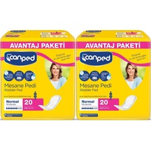 Canped Mesane Pedi Avantaj Paketi Normal Orta Boy M 20'Li x 2 40 Adet