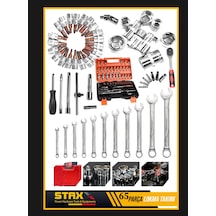 Staxx Cr-v 53 Parça Lokma Takımı Seti + 12 Parça Kombine Anahtar