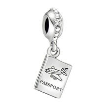 Nur Silver Sallantılı Pasaport Gümüş Charm Nur-bl01286