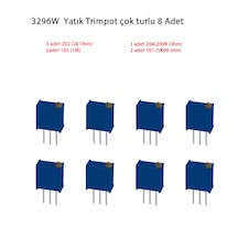 3296w Yatık Trimpot Çok Turlu 8 Adet