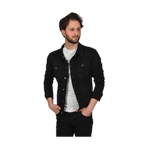 Deepsea Erkek Füme Slim Fit Kot Ceket 2304001 Füme