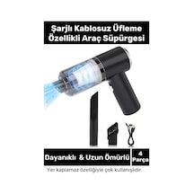 Premium 9000pa Çekiş 4000mah Pil Otomatik Aydınlatmalı Taşınabilir Katlanabilir Akülü Araç Süpürgesi