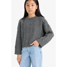 Defacto Antrasit Kız Çocuk Kazak E7880a8/ar220 Antrasit Defacto Antrasit Kız Çocuk Kazak E7880a8/ar220 Antrasit