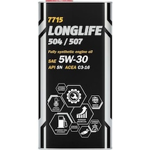 Mannol MN7715-5ME O.E.M Longlıfe 504/507 Apı/Sn Acea C3-16 Sae 5W-30 Metal Motor Yağı 5 L