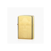 Valkyrie Gold Kuru Kafa Tasarım Usb Şarjlı Elektrikli Rüzgar Geçirmez Çift Arc Ateşleme Çakmak