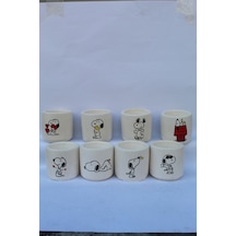 8li Snoopy Macerası Desenli Saksı Seti By Nur Hanım