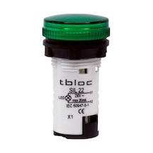 Tbloc Sıl22-220 Yeşil Sinyal Lambası Led 220v