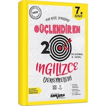 Ankara Yayıncılık 7. Sınıf İngilizce Güçlendiren 20 Deneme Sınavı