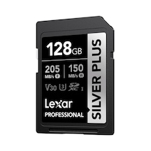 Lexar Professional 128gb 205 Mb/s Silver Plus Sd Hafıza Kartı Lexar Professional 128gb 205 Mb/s Silver Plus Sd Hafıza Kartı