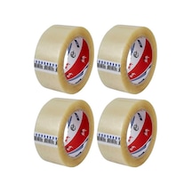 Ve-ge Koli Bandı 45x100 Şeffaf Fil En 45mm, Uzunluk Net 100 Metre, Basınca Ve Gerilime Dayanıklıdır 4 Adet Genel
