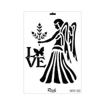 New Seri N-392 Stencil 35x25 Cm