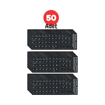 MN6 MF01 Türkçe F Klavye Sticker 50 Adet Laptop PC Uyumlu Silinmez Yapışkanlı Klavye Etiketi