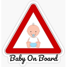 Arabada Bebek Var Sticker oto Yapıştırma Etiket 18cm MD9