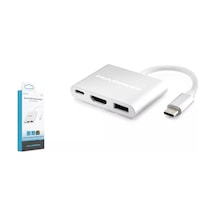 Hadron Hdx7764 Type-c Hdtv Combo Hdmi 4k 30hz + Type-c + Usb3.0 3ın1 Gri
