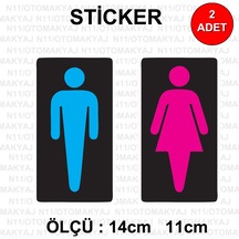 Wc Banyo Bay Bayan Tuvalet Sticker