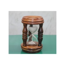10 Adet Ahşap Kumsaati 12 X 8 Cm Model 2636a, Tahta Sand Timer Hourglass Masaüstü Zaman Ölçer Diğer