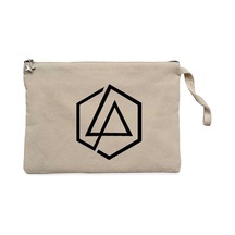 Linkin Park Symbol Krem Clutch Astarlı Cüzdan / El Çantası Krem