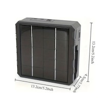 Besthome1 Dream011 1 Adet Usb Portlu Güneş Enerjili Akıllı 18650 Li Ion Pil Şarj Cihazı Taşınabilir Solar Batarya