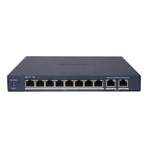 Hıkvısıon Ds-3e1310p-eı/m 8 Port 10/100 + 2 Port Gıgabıt Rj45 Uplınk 60w 300 Metre Poe Smart Yönetil