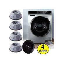 Çamaşır Makinesi Stoper Titreşim Önleyici Ayak Masa Ayakları Gri Diğer