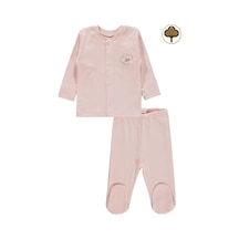 Civil Baby Bebek Organik Pijama Takımı 0-6 Ay Pembe 22330R024SS1-1 Pembe